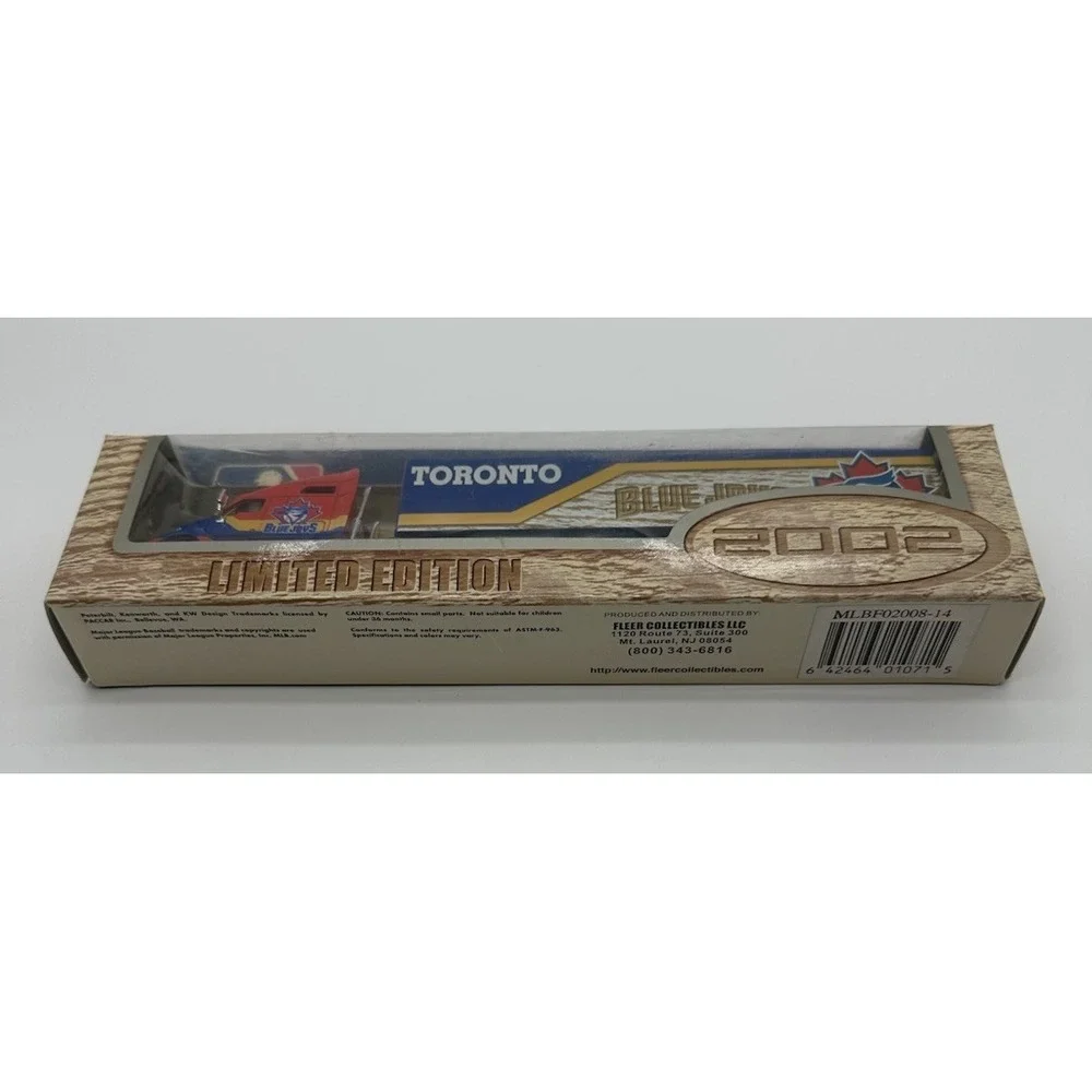 TORONTO BLUE JAYS 2002 LIMITED EDITION FLEER COLLECTIBLES SEMI-TRUCK 1:80